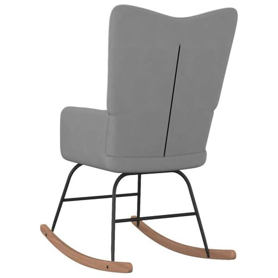 Κουνιστή Πολυθρόνα VidaXL από Ύφασμα - Σκούρο Γκρι image 3