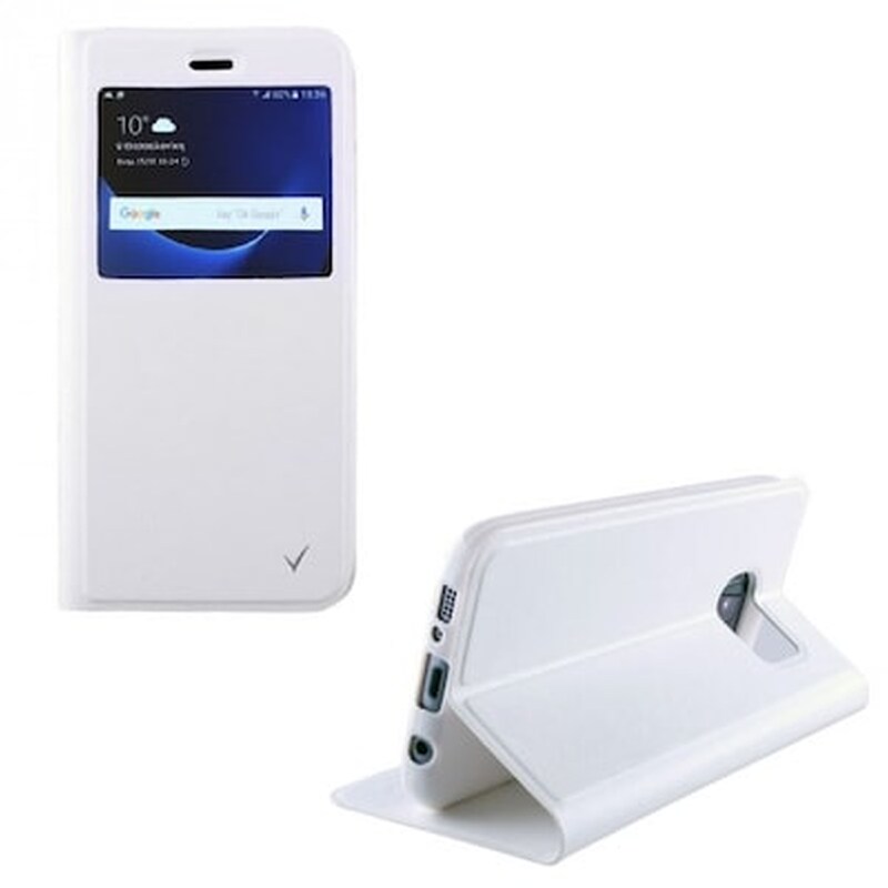 Θήκη Samsung Galaxy S7 - Volte-Tel View Leather TPU - White