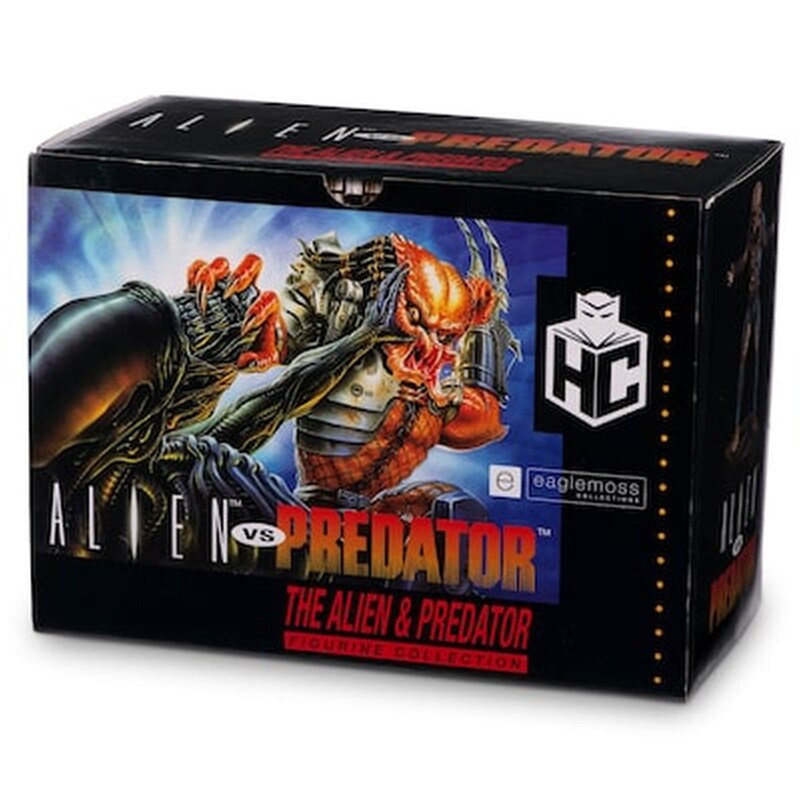 Alien And Predator Statue Snes Video Game Paint Variant Box Set