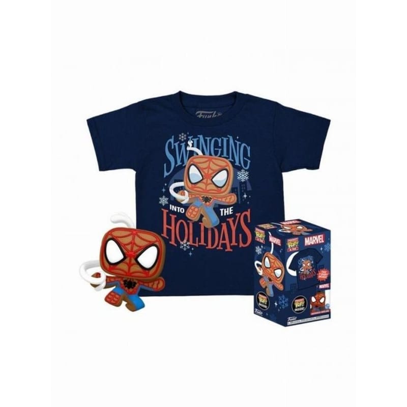 FUNKO Funko Pop! Box - Pocket - Marvel - Gingerbread Spider-Man με T-shirt (Large-kids)