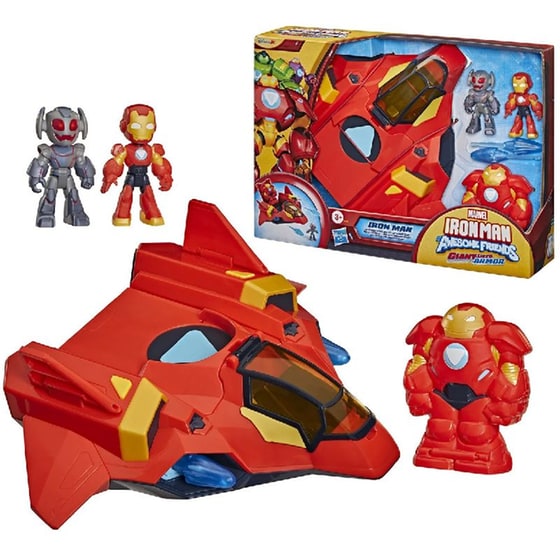 Σετ Παιχνιδιού Hasbro Marvel Iron Man and his Awesome Friends Giantsized Armor Jet image 1