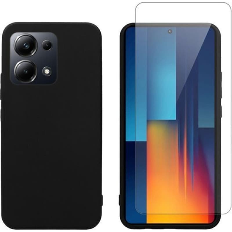 VIVID Θήκη + Προστατευτικό οθόνης Poco M6 Pro - Vivid Set TPU Case + Tempered Glass - Transparent