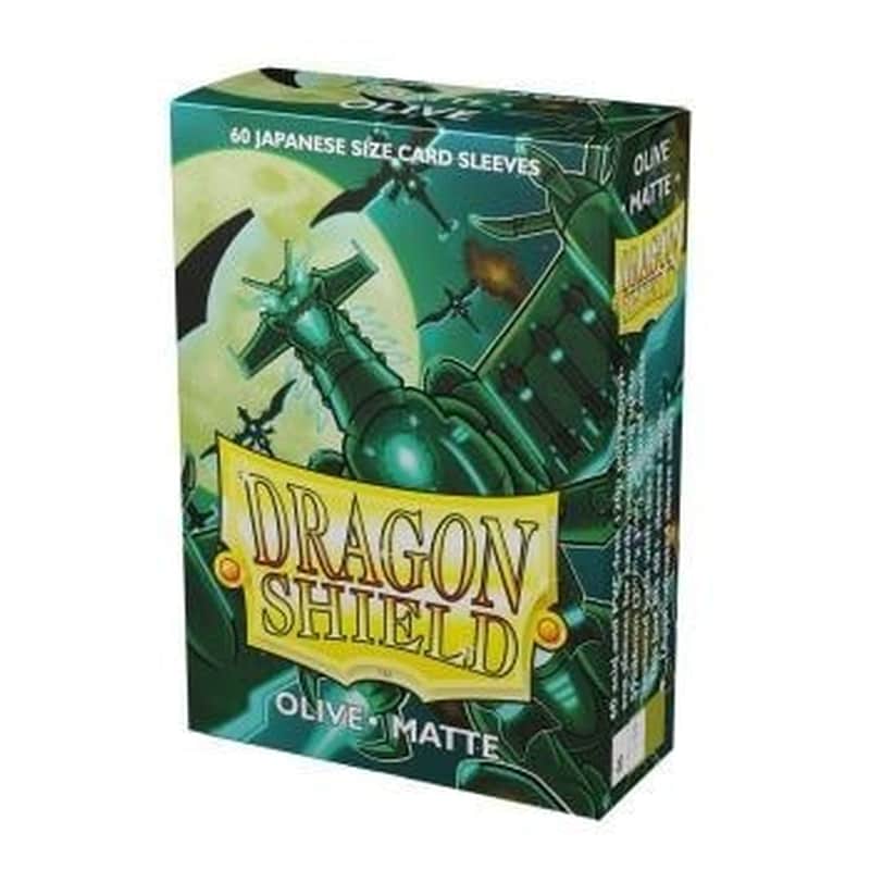 Dragon Shield Small Sleeves – Japanese Matte Olive (60 Sleeves)