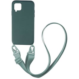 Θήκη Samsung Galaxy A12 - Sonique Carryhang Liquid Silicone Strap - Πράσινο