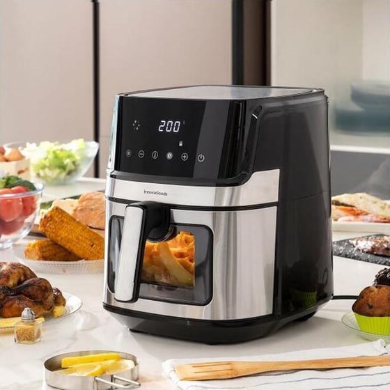INNOVA GOODS V0103717  με Αποσπώμενο Κάδο 1700 W 6.5 L Inox Φριτέζα Αέρος image 6