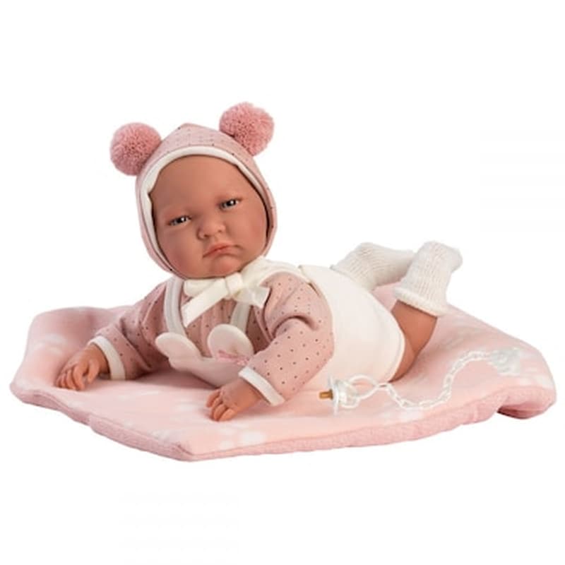 Κούκλα Μωρό Που Κλαίει Ροζ Κουβέρτα 42 Εκ, Llorens