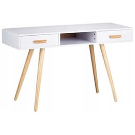 Γραφείο Modernhome από Mdf/Ξύλο Πεύκου 75x45x120 cm Wyj-038 - Καφέ/Λευκό