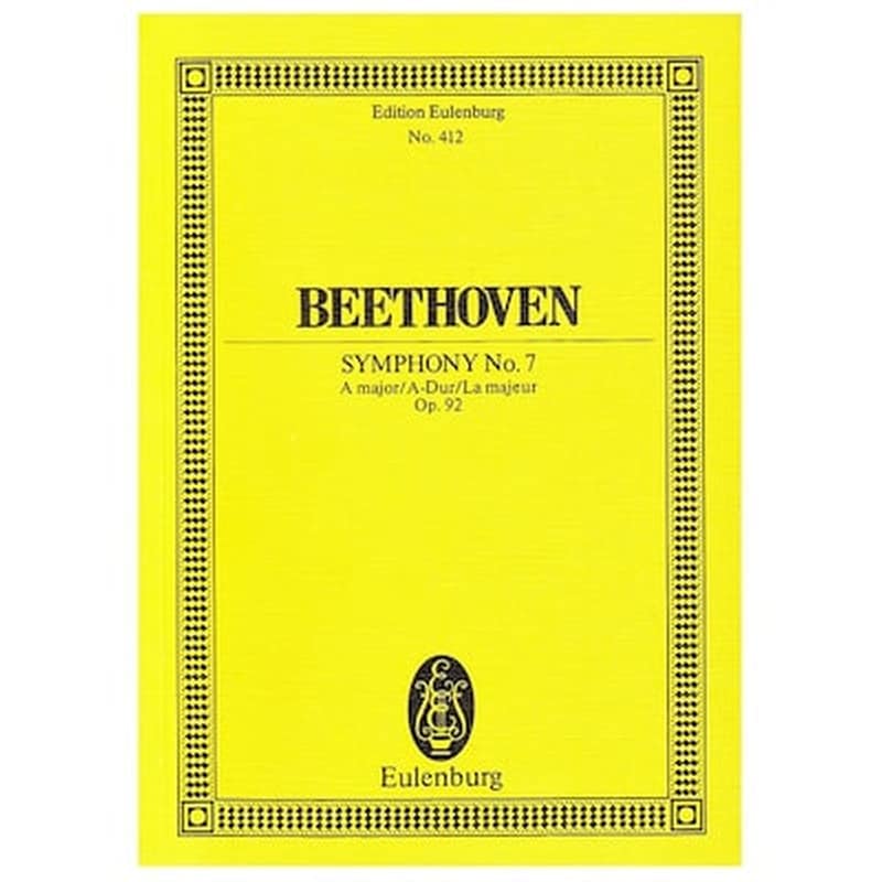 EDITIONS EULENBURG Βιβλίο Για Σύνολα Editions Eulenburg Beethoven - Symphony In A Major Nr.7 Op.92 [pocket Score]
