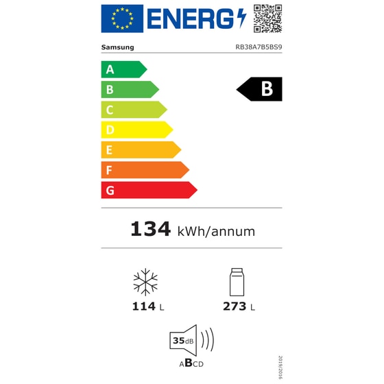 Ψυγειοκαταψύκτης SAMSUNG RB38A7B5ΒS9/EF No Frost 387 Lt - Inox image 9