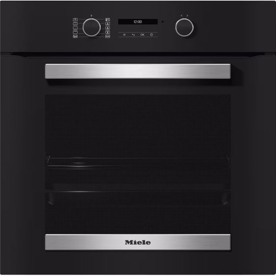MIELE H 2465 B & KM 6520 FR 76 Lt Μαύρο Eντοιχιζόμενο Σετ Φούρνος και Εστία image 2