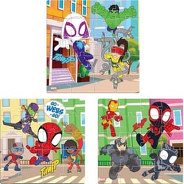 Σετ Παζλ Luna Toys Μαγνητικό Spidey And Friends (σετ 3x20 Τμχ)