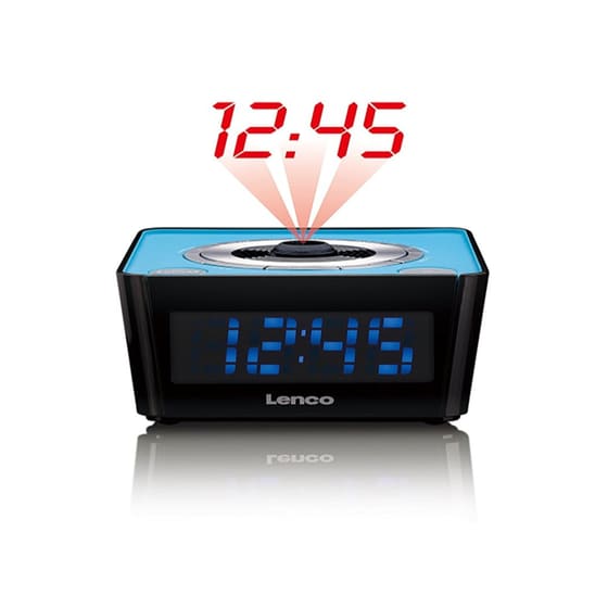 Ράδιο - Ξυπνητήρι Lenco LEN-CR16 Projector - Μπλε image 2