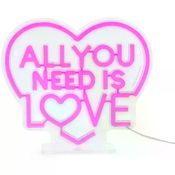 Πινακίδα&nbsp;Neon Legami&nbsp;Led&nbsp;All&nbsp;You&nbsp;Need&nbsp;Is&nbsp;Love image 0