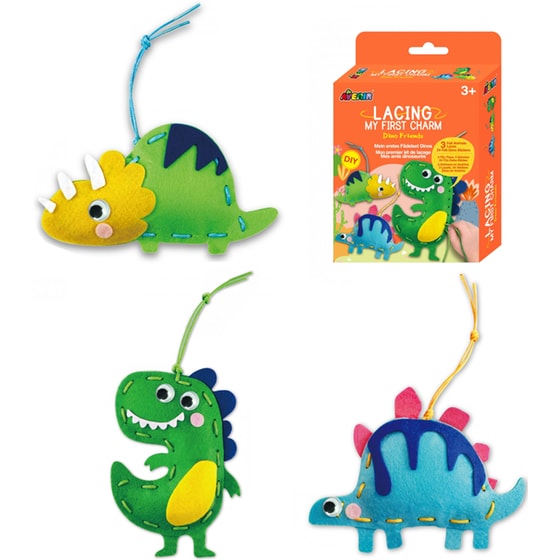 Παιδικό Σετ Ραπτικής Κούκλες Diy Avenir Lacing Dino image 0