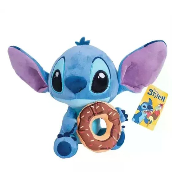 Χνουδωτό Disney Stitch με Ντόνατ 25cm image 0
