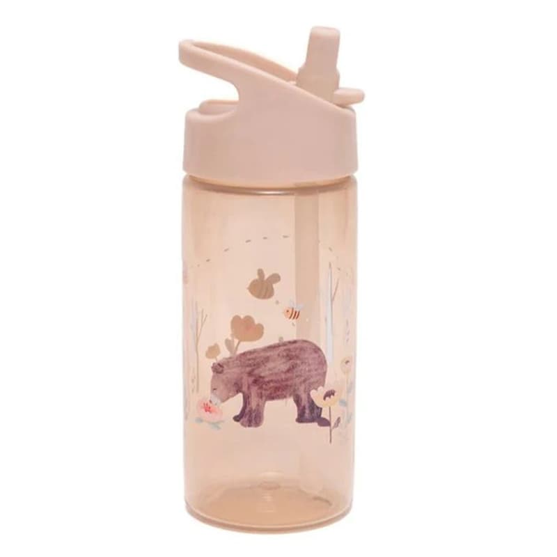 Παγούρι με Καλαμάκι Petit Monkey White Stars Φ7x15 380ml