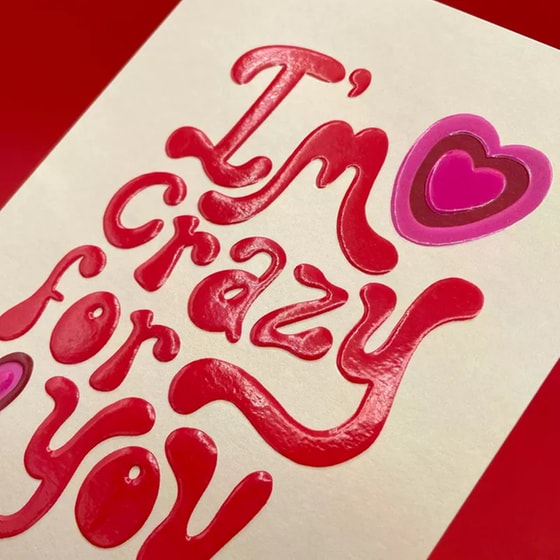 Ευχετήρια Κάρτα Raspberry Blossom I'm Crazy For You image 1