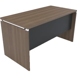 Γραφείο Μελέτης Liberta Place από Μελαμίνη 140x70cm - Καφέ/Μαύρο