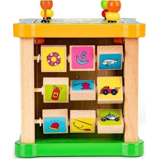 Eκπαιδευτικός Παιδικός Κύβος Ecotoys Με Πίνακα Hm015473 - 15.5x15.5x27cm image 3