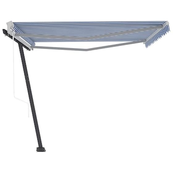 Τέντα Vidaxl Αλουμίνιο Αυτόματη 450x350cm - Μπλε/Λευκό image 4