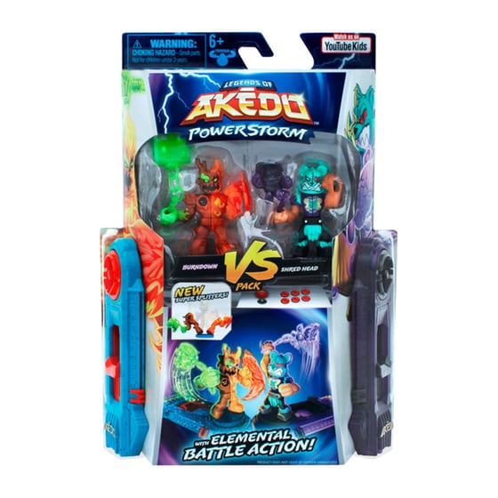 Φιγούρες Akedo Powerstorm Versus Pack - 3 Σχέδια (AKE15000) image 2