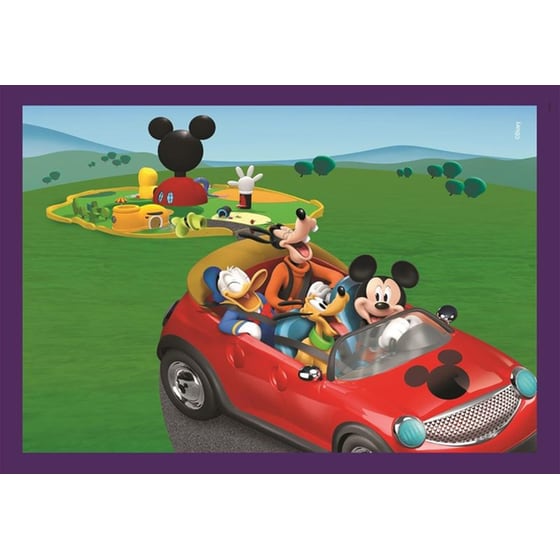 Παζλ Clementoni Super Color 4in1 Mickey Mouse Club image 1