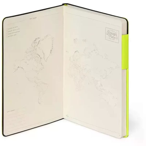Σημειωματάριο Legami Ριγέ Medium Chartreuse image 1