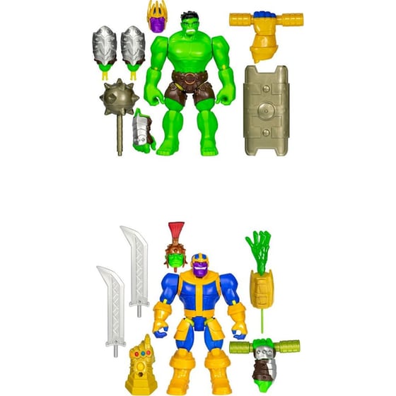 Hasbro Φιγούρα Marvel Avengers Hulk/ Thanos MixMashers Deluxe 1 Τμχ - Τυχαία Επιλογή Σχεδίου (F9266) image 2