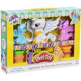Σετ Πλαστοζυμαράκια Play Toy My Little Horse με 6 Βαζάκια και Εργαλεία