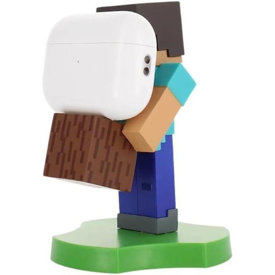 Φιγούρα Βάσης Στήριξης Cable Guys - Minecraft Steve Earbud Holder image 1