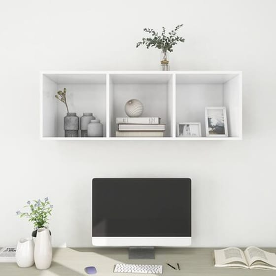 Έπιπλο Τηλεόρασης  Vidaxl Μοριοσανίδα 107x37x37 cm - Λευκό image 5