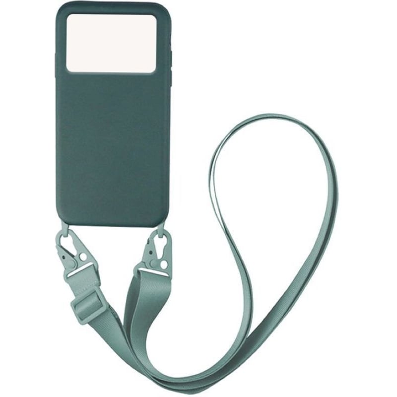 Θήκη Xiaomi Poco M4 Pro 4G - My Colors Carryhang Liquid Silicone Strap - Πράσινο