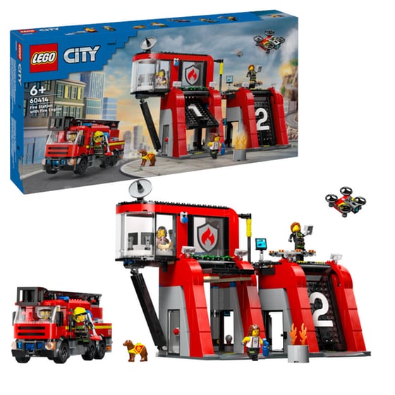 LEGO® City Fire Station with Fire Truck (60414) image 2