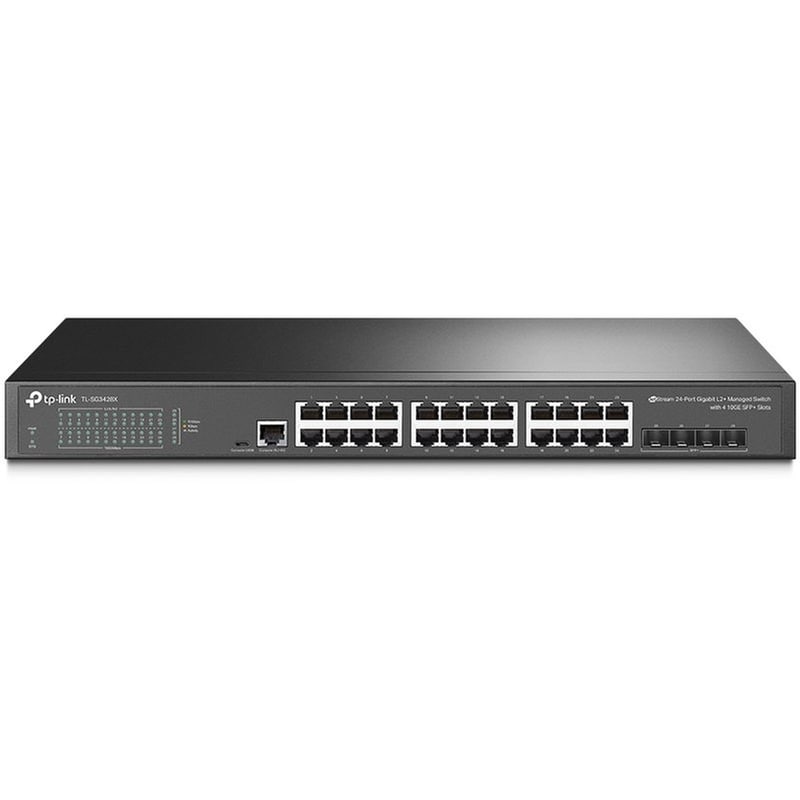 TP-LINK TP-Link TL-SG3428X Network Switch Managed L2+ Gigabit Ethernet (1000 Mbps) 24-Port 1U