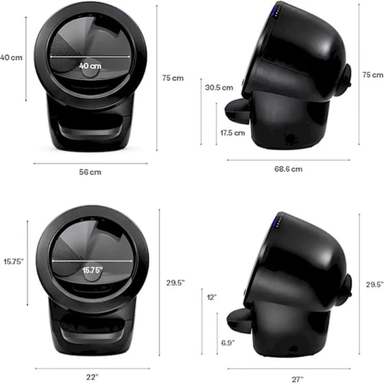 Αυτοκαθαριζόμενη Αμμολεκάνη Whisker Litter-Robot 4 LR4-0305-00-EU - Μαύρη image 5