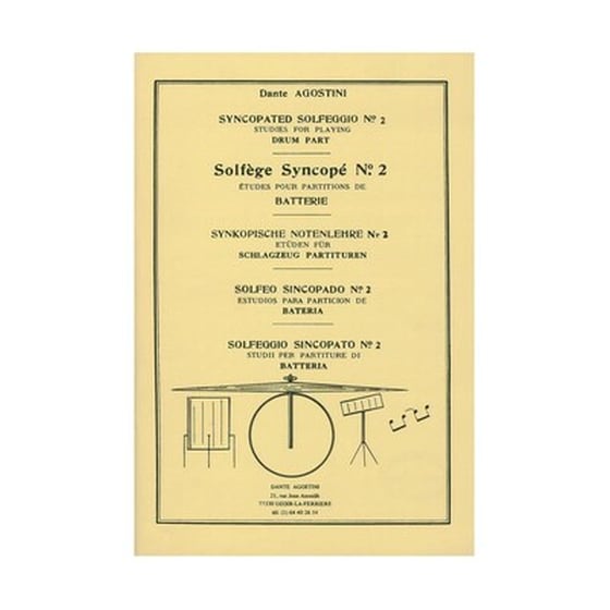 Βιβλίο Ρυθμικής Αγωγής Dante Agostini Solfege Syncope, Vol.2 image 1