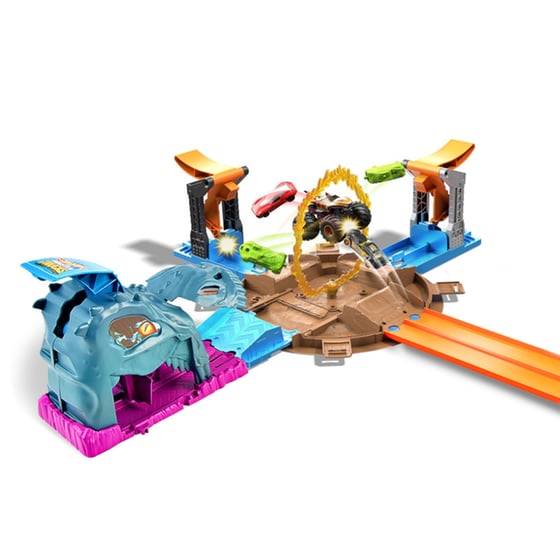 Mattel Hot Wheels Monster Trucks Σετ Παιχνιδιού Πίστα Σούπερ Ρόδα (GVK48) image 3