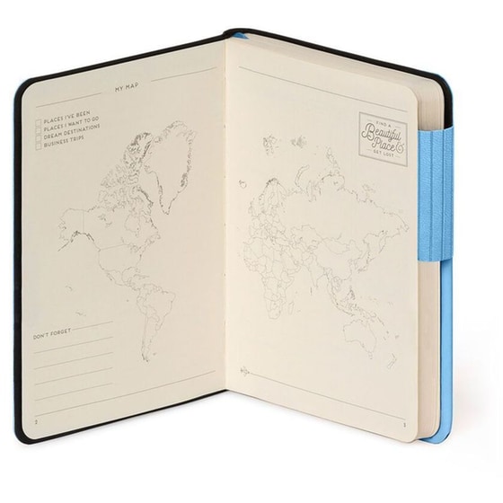 Σημειωματάριο Legami Ριγέ Small Retro Blue image 1