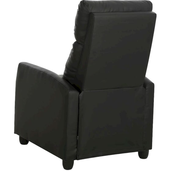 Πολυθρόνα Relax Massage Fray από Τεχνητό Δέρμα - Μαύρο image 3
