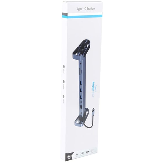 Docking Station Powertech PTR-0152 10 Θυρών -  Γκρι image 1
