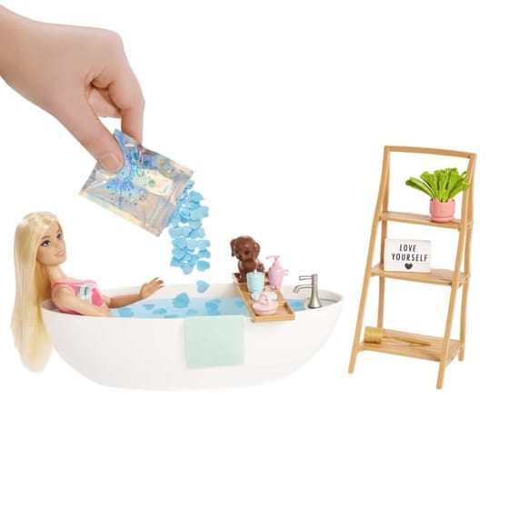 Παιχνιδολαμπάδα Mattel Barbie: Wellness - Μπάνιο Με Κομφετί Τζακούζι (HKT92) image 1
