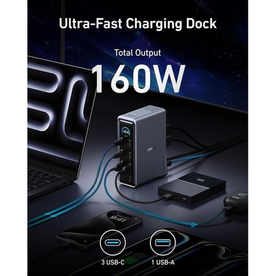 Anker Prime Charging Docking Station (14-in-1, Dual Display, 160W) image 4