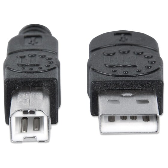 Καλώδιο Manhattan USB-A Male σε USB-B Male - 1m image 1