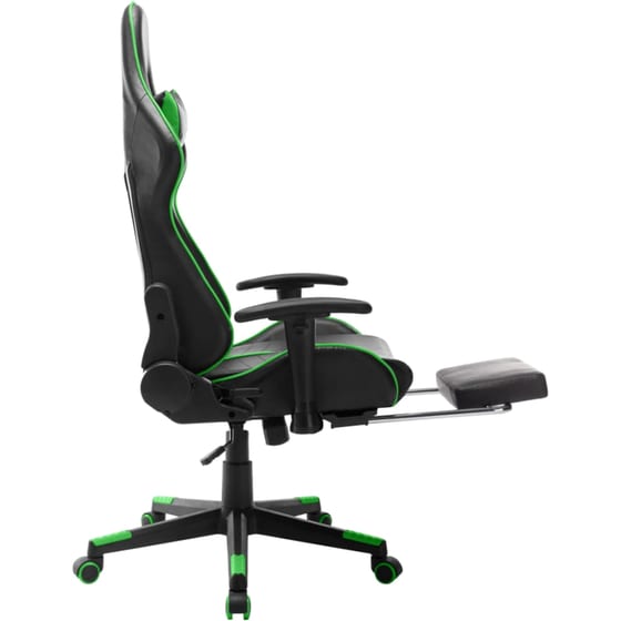 Καρέκλα Gaming VidaXL από Τεχνητό Δέρμα - Μαύρη/Πράσινη image 4