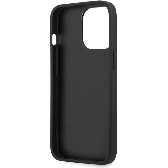 Θήκη Apple iPhone 13 Pro - Guess 4g Logo Collection Hard Case PU Leather - Μαύρo image 3