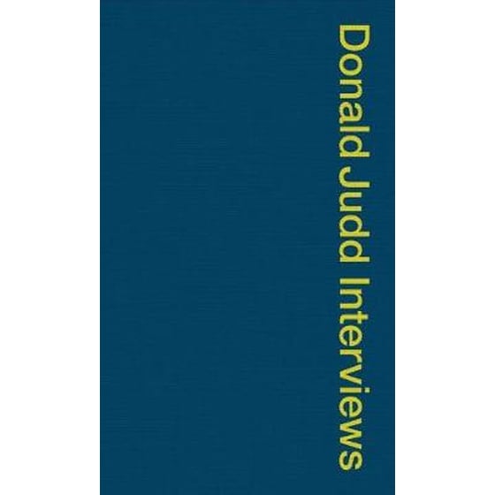 Donald Judd Interviews image 0