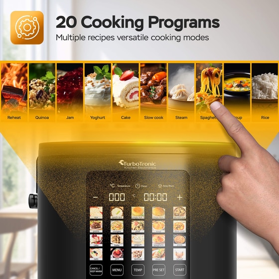 Πολυμάγειρας TURBOTRONIC TT-DMC23 860 W 5 L Μαύρο image 10