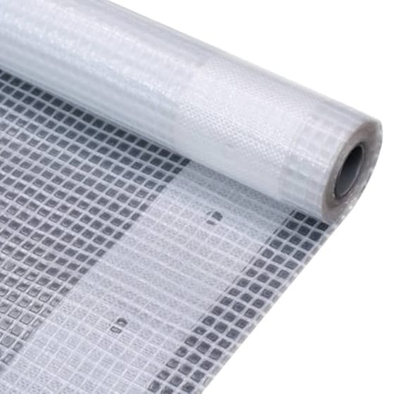 Vidaxl Μουσαμάς Με Ύφανση Leno Λευκός 1,5 X 5 Μ. 260 Γρ./μ² image 1