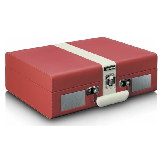 Πικάπ Lenco TT-110 Με Ενσωματωμένα Ηχεία - Κόκκινο/Λευκό image 3
