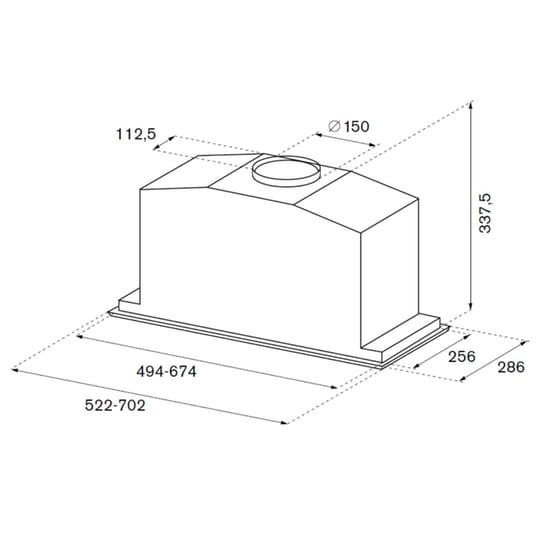 BERTAZZONI KIN52P1XV 52 cm Inox Μηχανισμός Απορρόφησης image 1